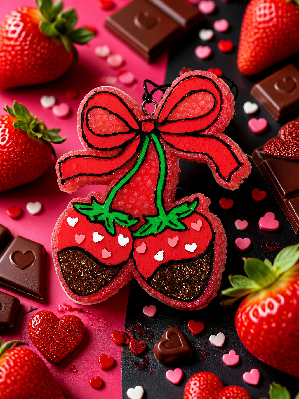 Strawberry Sweetheart Duo Freshie