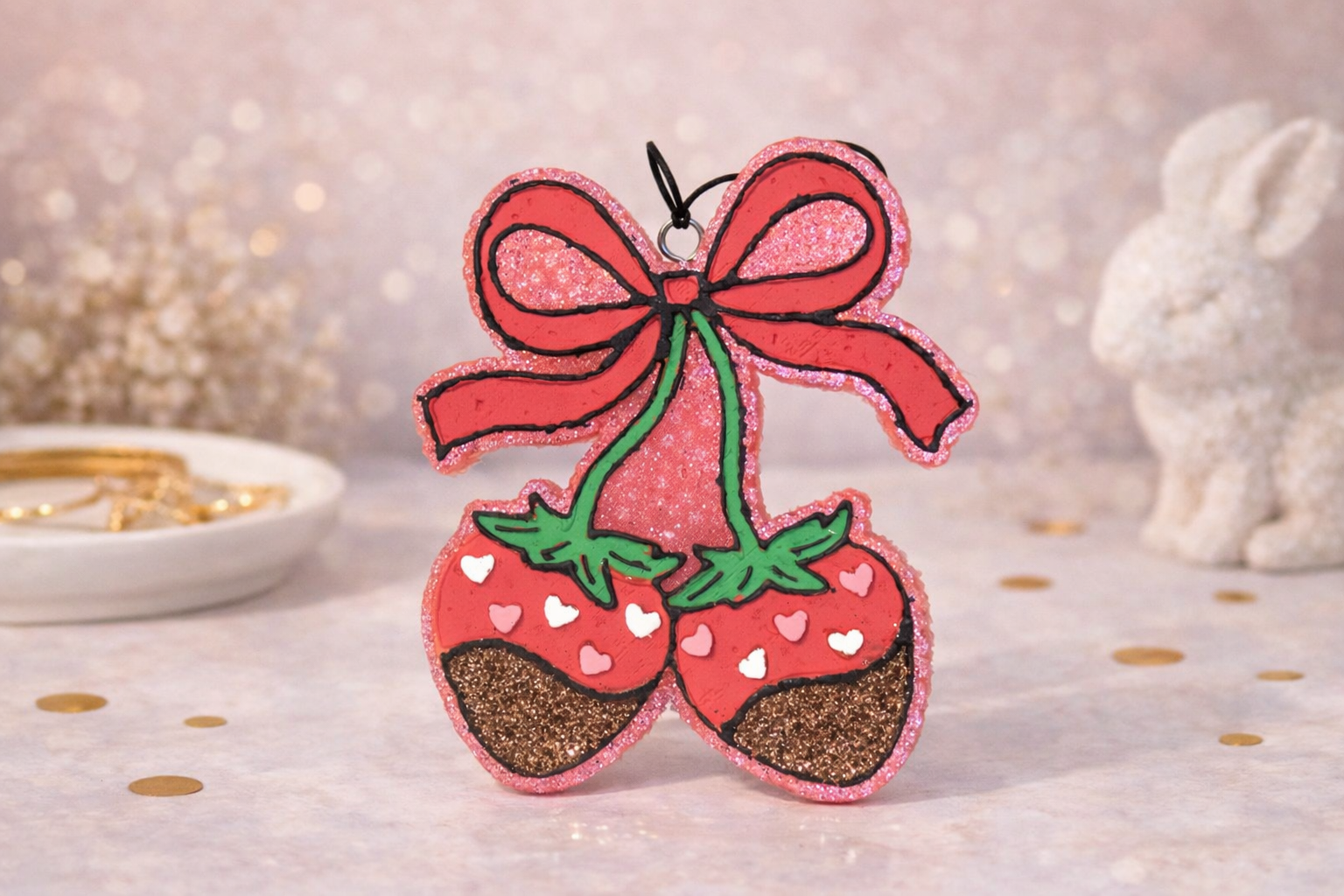 Strawberry Sweetheart Duo Freshie